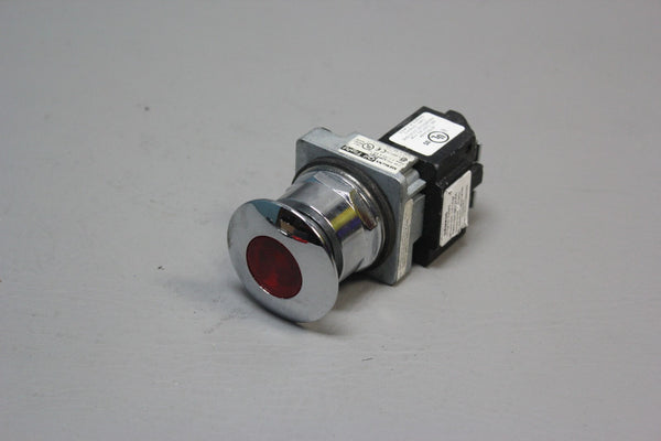 NEW SIEMENS ILLUMINATED PUSH BUTTON SWITCH RED MUSHROOM 30MM 52PP2E2