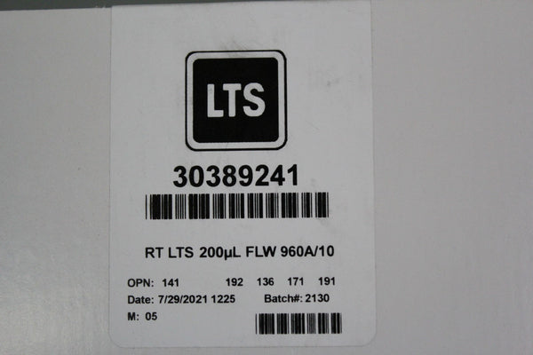 NEW BOX 960 RAININ 200ul BIO CLEAN ULTRA RT LTS PRECISION PIPETTE TIPS 30389241