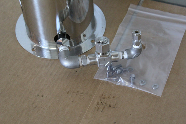 UNICONTROLS TZB-3-I0413 STAINLESS STEEL VACUUM LIQUID TANK
