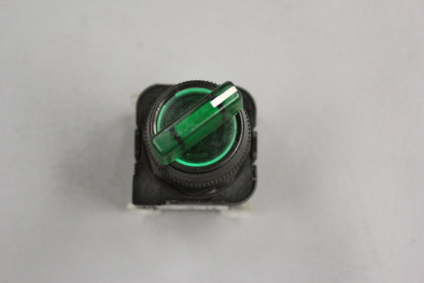 ALLEN BRADLEY SELECTOR SWITCH GREEN 800H-24JR-GH2KB7AXF