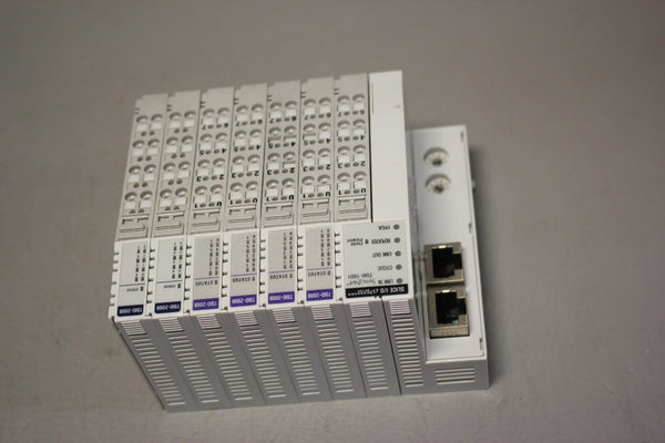 DANAHER SYQNET I/O RACK WITH 7 MODULES (1) TSIO-1001 (6) TSIO-2008