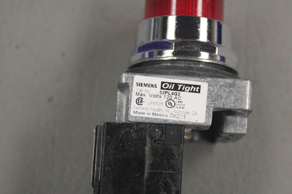 SIEMENS PILOT LIGHT MODULE 52AATGN 52PL4G2