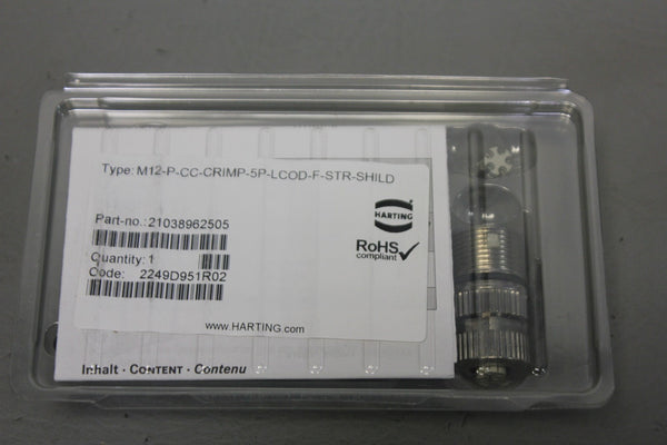 NEW HARTING POWER CRIMP FEMALE CONNECTOR 21038962505