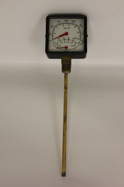 MARSHALL TOWN S-92392 0-200PSI + THERMOMETER GAUGE 20-120C/60-260F