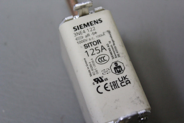 SIEMENS 125A 660V SITOR FUSE LINK 3NE4122
