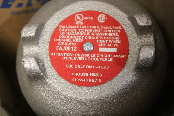 NEW EATON CROUSE HINDS EAJ0612 DOME COVER