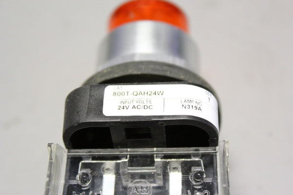 UNUSED ALLEN-BRADLEY ILLUMINATED ORANGE PUSH-BUTTON 800T-QAH24W