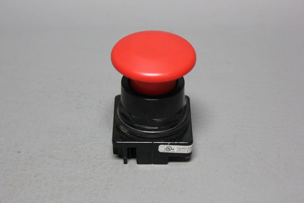 SIEMENS BLACK MAX RED MUSHROOM HEAD PUSH-PULL EMERGENCY STOP BUTTON 52BP2W2
