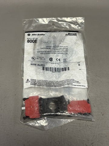 New Allen Bradley 800E-3LX02 Contact Cartridge w Latch