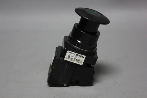 SIEMENS ILLUMINATED GREEN MUSHROOM HEAD PUSH PULL BUTTON 52BP2G3A, 52AATG, 52BJK