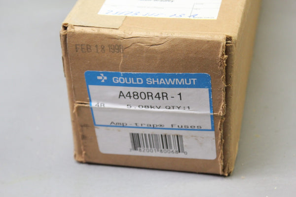 NEW GOULD SHAWMUT 2400V/4800V AMP TRAP CURRENT LIMITING FUSE A480R4R-1
