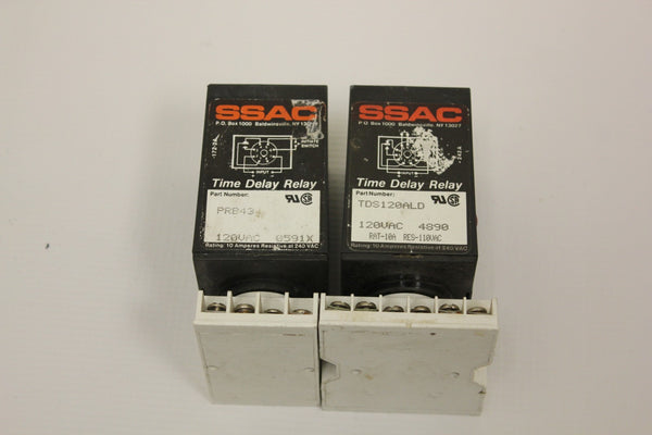 SSAC Digiset PRB43 + TDS120ALD Time Delay Relay 120 VAC 
