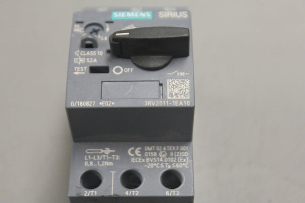SIEMENS 3RV2011-1EA10 CIRCUIT BREAKER
