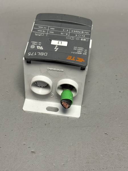 TE Connectivity DBL175-C-3 Power Distribution Block, 3 Pole, 175A (NEW)