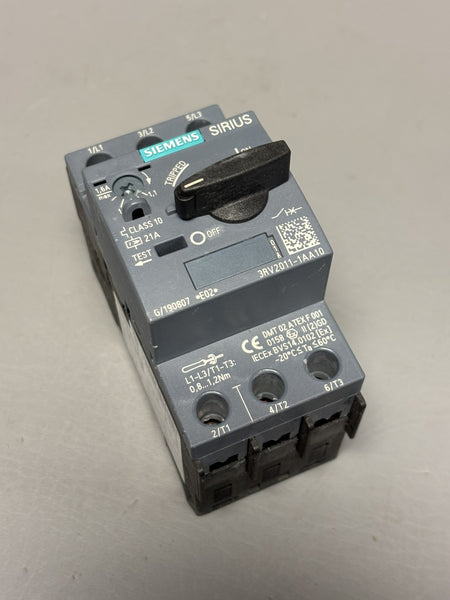 SIEMENS MOTOR PROTECTOR/STARTER 3RV2011-1AA10
